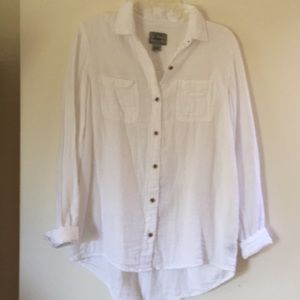 Bass white gauze cotton shirt